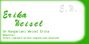 erika weisel business card